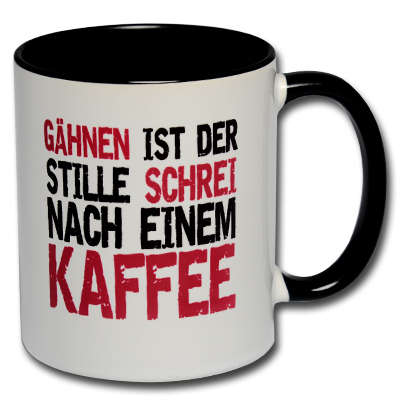 Gähnen ist der stille Schrei nach einem Kaffee