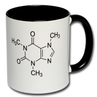 Spruchtasse Koffein-Formel