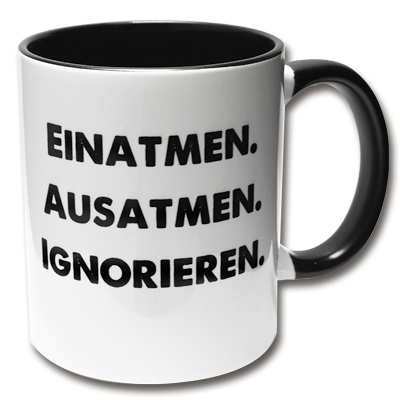 Tasse Einatmen Ausatmen Ignorieren SW