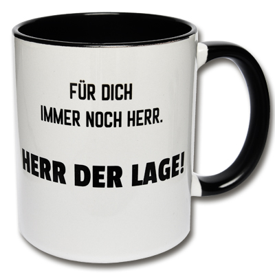 Tasse Herr der Lage