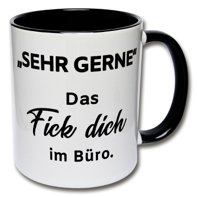 Tasse Fick dich im Büro