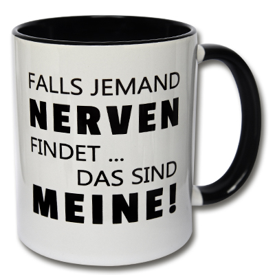 Tasse Falls jemand Nerven findet