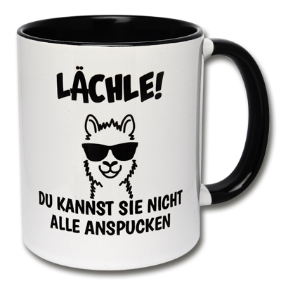 Tasse Lächle Lama