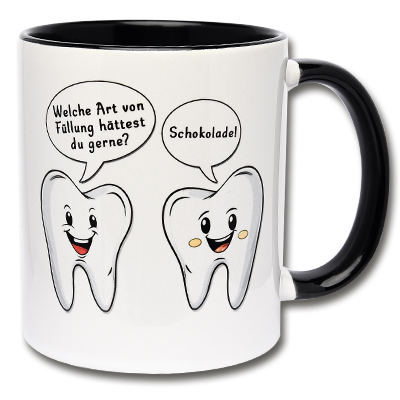 Tasse Lustige Zähne Kaffeetasse